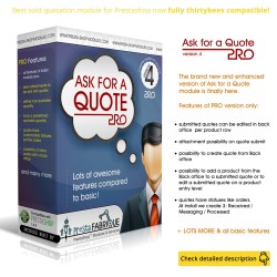 Ask for a quote PRO module for thirtybees