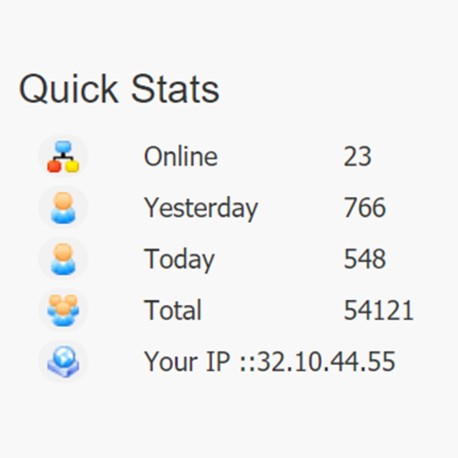 Quicks Stats Visitor Counter